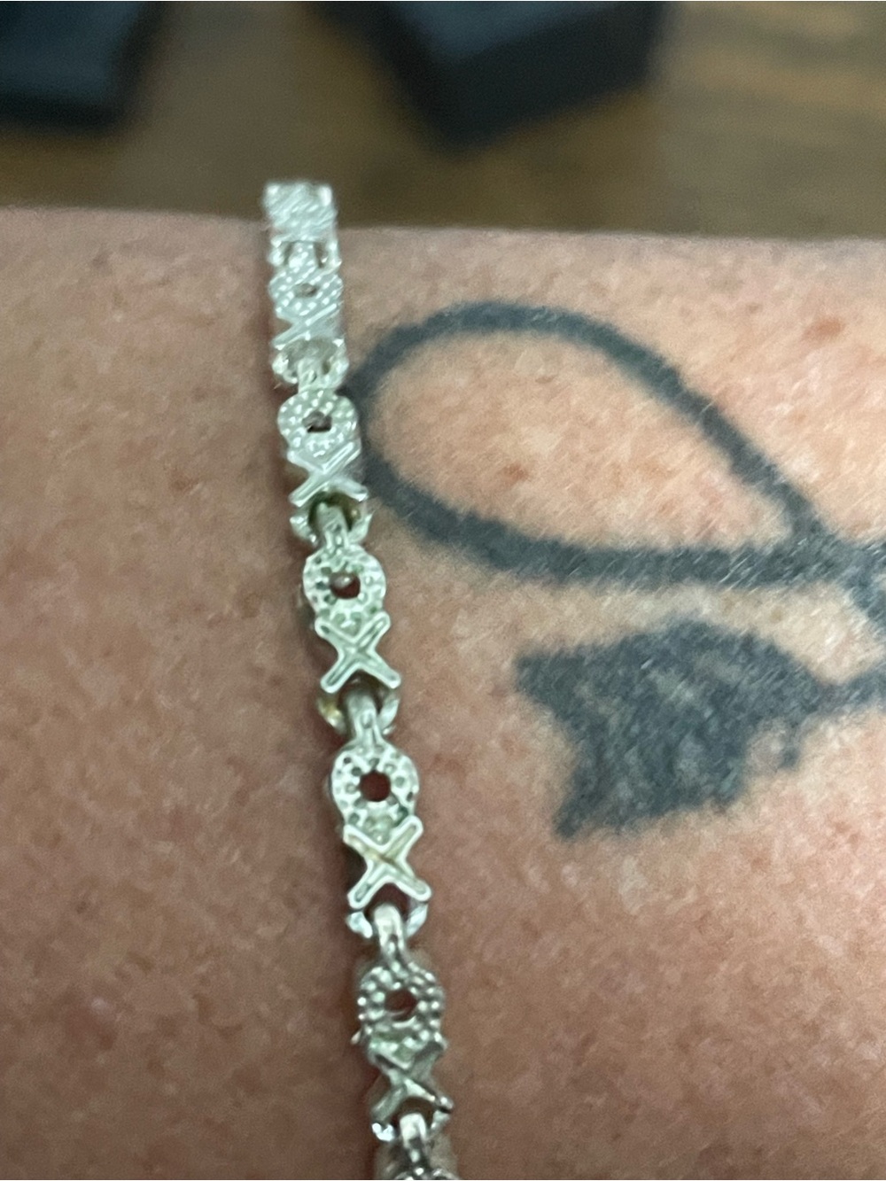 Silver-tone XOXO Link Bracelet - Women Jewelry